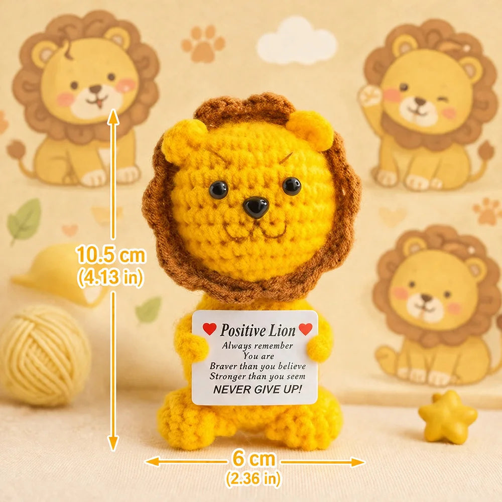 Crochet Plush Pocket Hug Doll, Handmade Mini Plush Gift