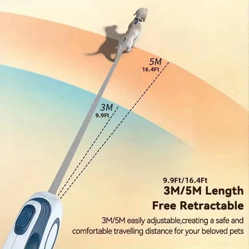 Retractable Dog Leash – 3M/5M Extendable Walking Lead