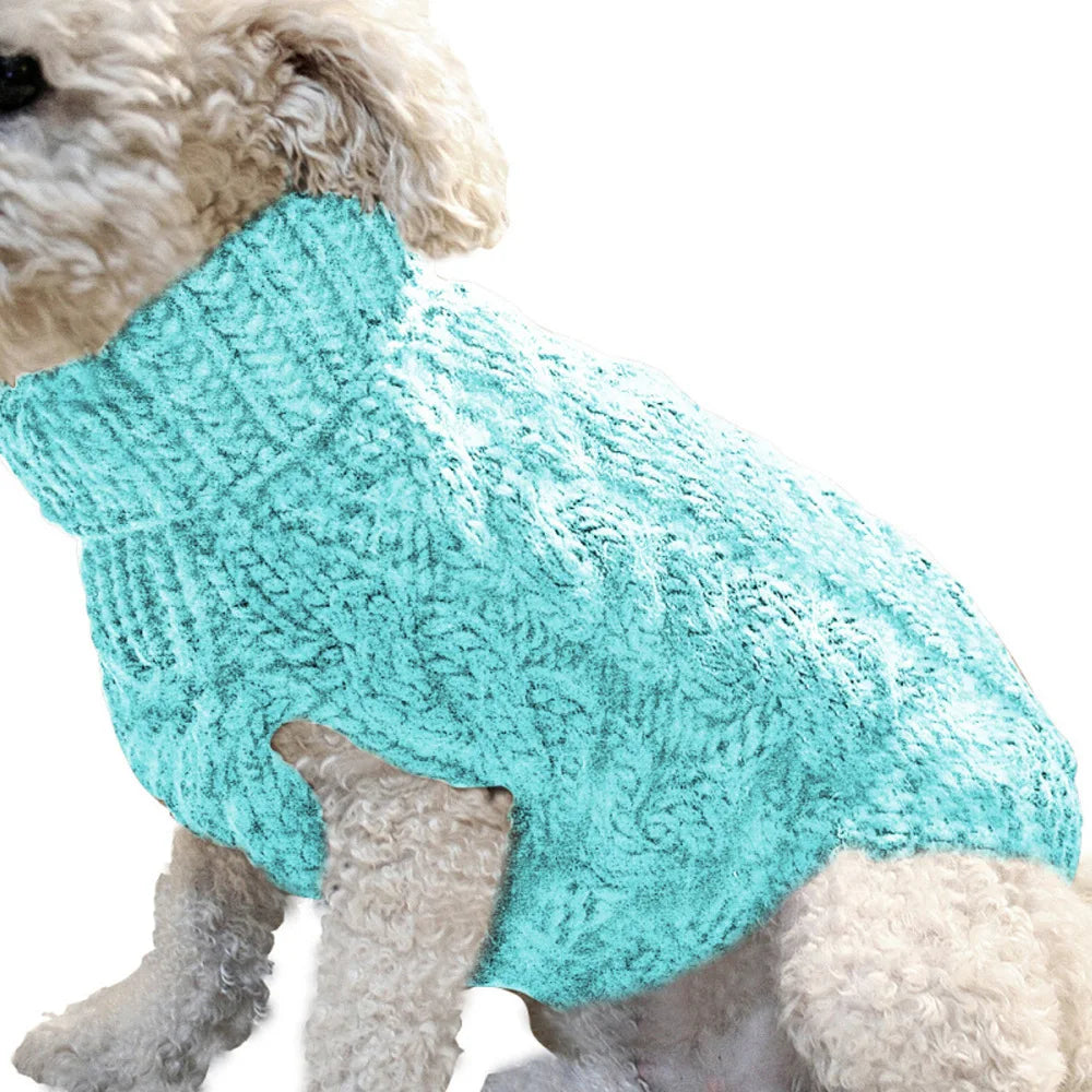 Dog Sweater for Small Dogs Warm Knit Winter Pet Clothing