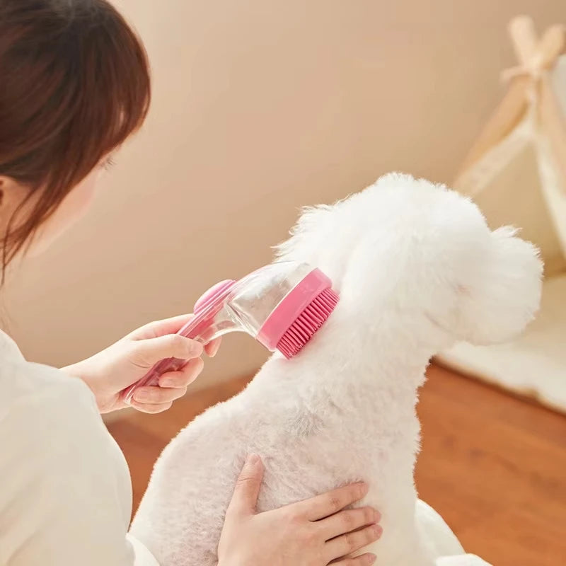 Pet Grooming Brush – Soft Silicone Massage Comb
