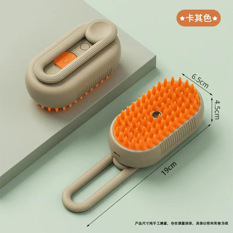 Cat Steam Brush – Electric Grooming, Massage & Deshedding Tool