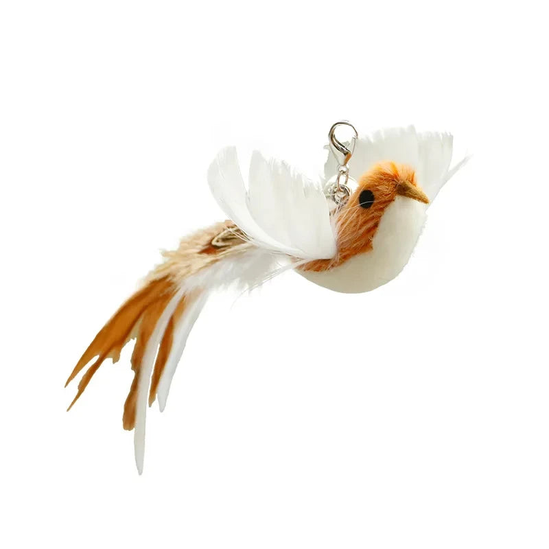 Cat Feather Wand Toy – Interactive Bell Teaser Replacement