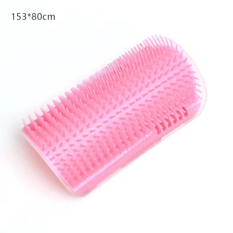 Cat Self Grooming Brush – Corner Massage Scratcher with Catnip