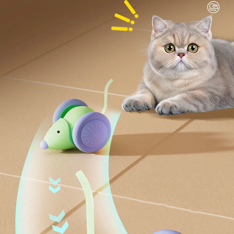 Automatic Cat Toy – Interactive Mouse Toy with Obstacle Avoidance