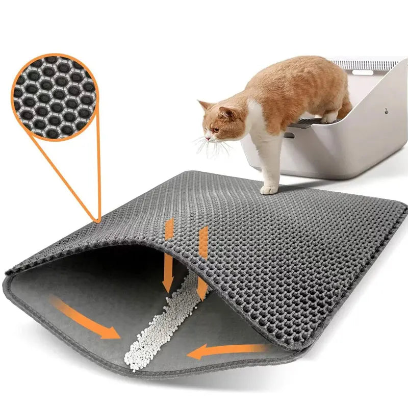 Cat Litter Mat – Waterproof Double Layer Litter Catcher