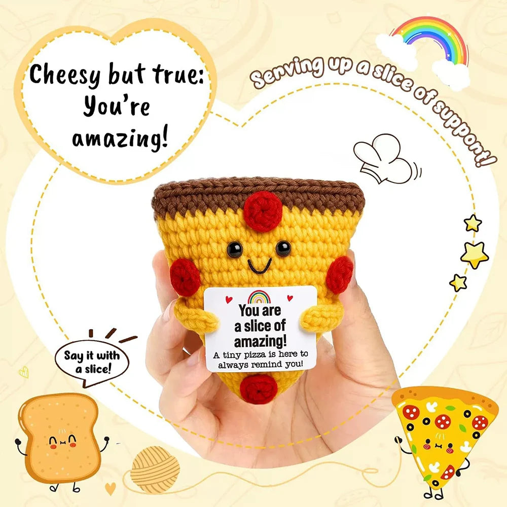Crochet Plush Pocket Hug Doll, Handmade Mini Plush Gift