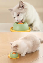 Slow Feeder Cat Toy, Rotating Licking Plate for Cats