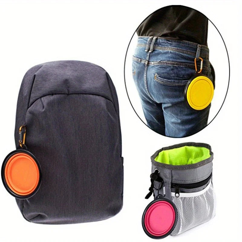 Portable Dog Travel Bowl Folding Food & Water Bowl