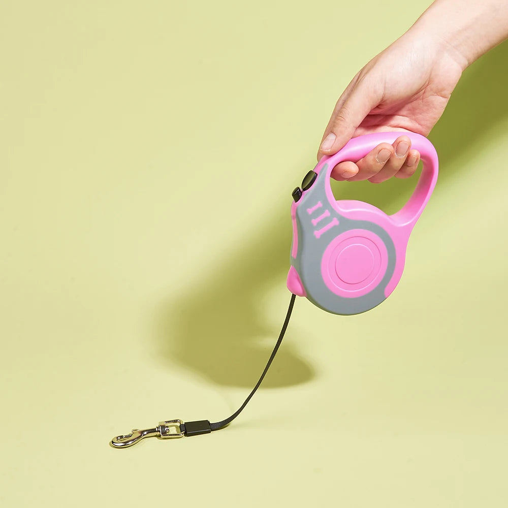 Retractable Dog Leash – 3m & 5m Automatic Nylon Lead