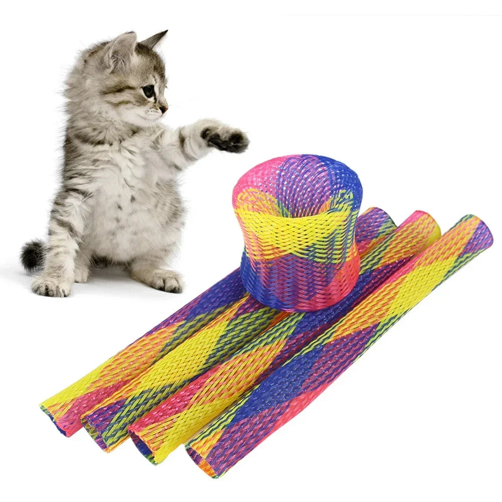 Cat Spring Toy – Colorful Interactive Paw Toy for Indoor Cats