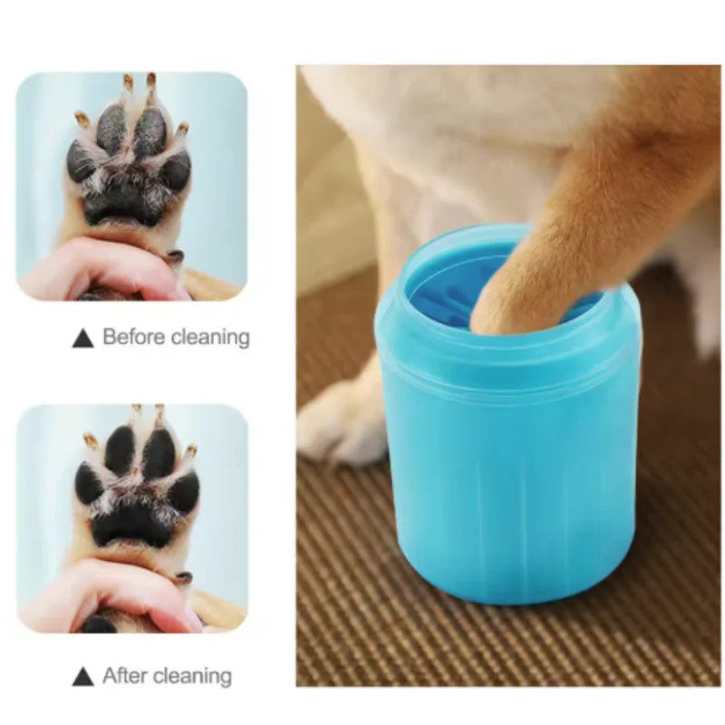 Dog Paw Cleaner Cup – Portable Silicone Paw Washer for Dogs