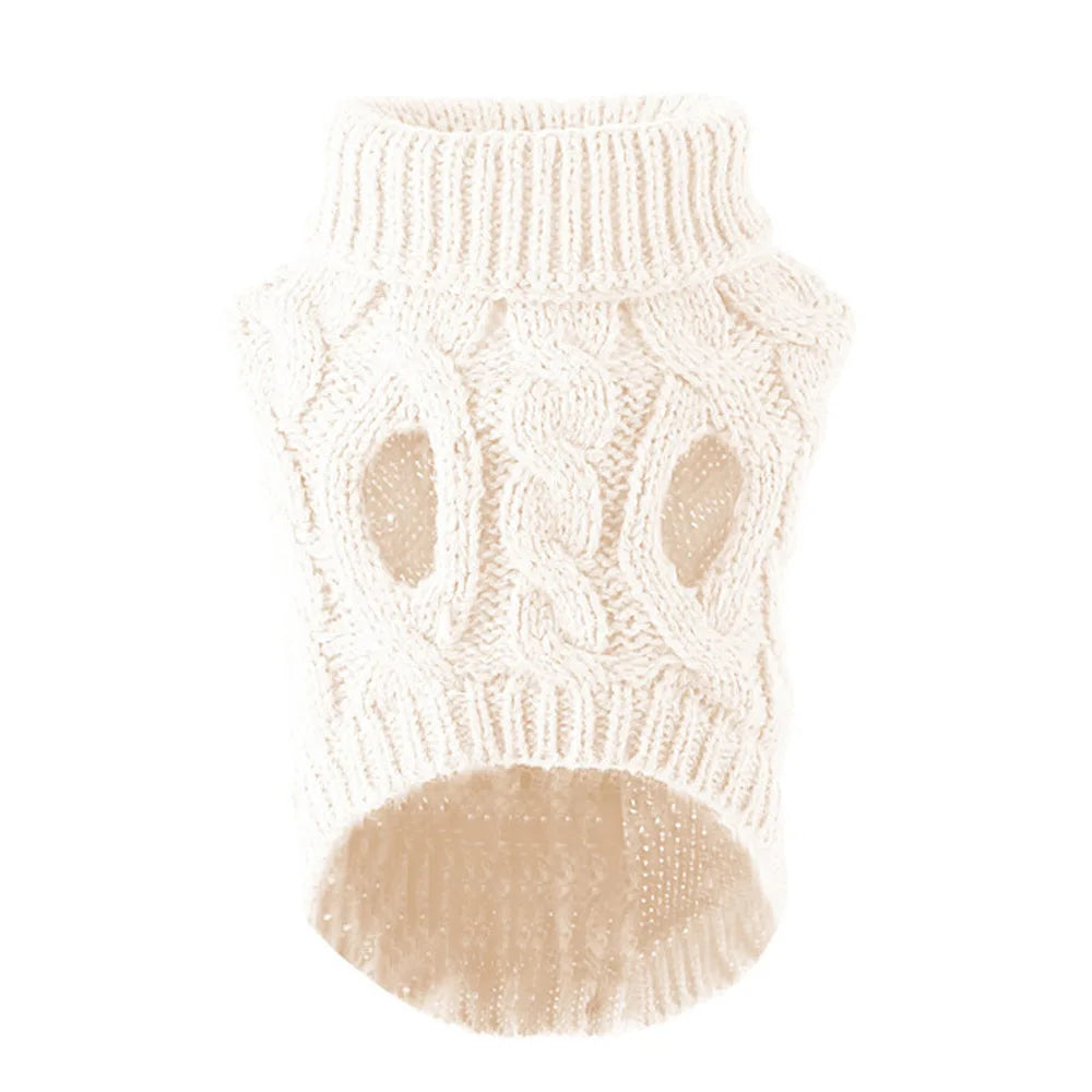 Dog Sweater for Small Dogs Warm Knit Winter Pet Clothing