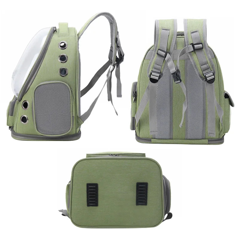 Cat Carrier Backpack – Transparent Breathable Pet Travel Bag