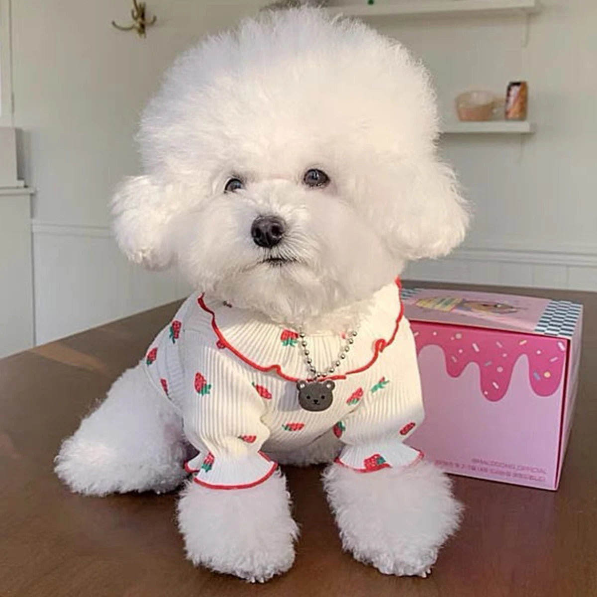 Small Dog Clothes, Breathable Summer Vest with Ruffled Collar