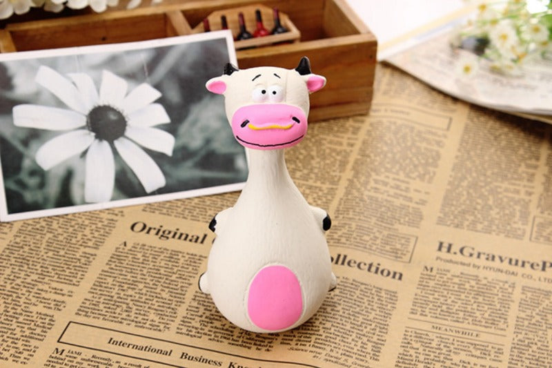 Dog Chew Toy Rubber Squeaky Dental Toy for Dogs & Cats  Character count: 55