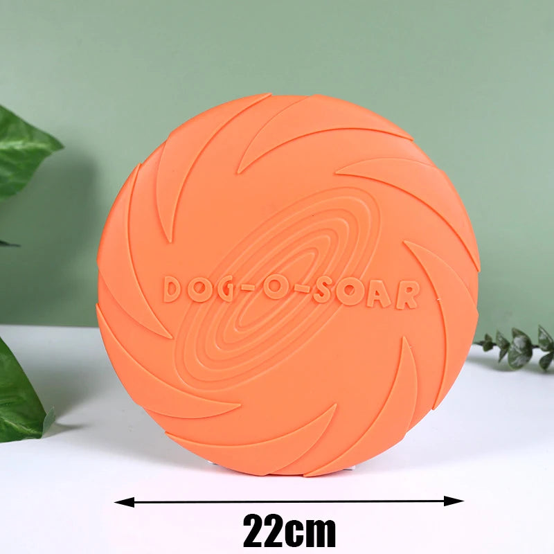 Flying Disc Dog Toy – TPR Rubber Fetch & Outdoor Training Toy