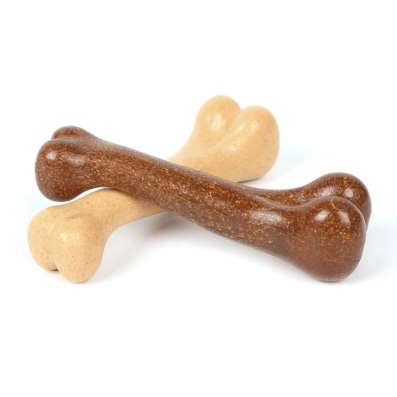 Dog Bone Chew Toy – Wooden Puppy Toy for Small to Large Dogs