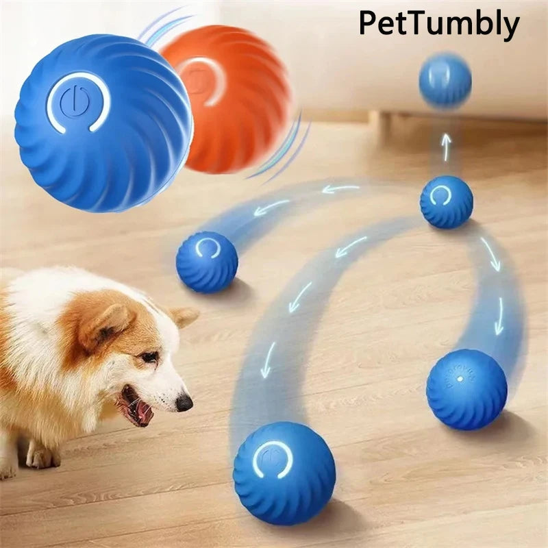 Interactive Dog Ball – USB Rechargeable Automatic Moving Toy