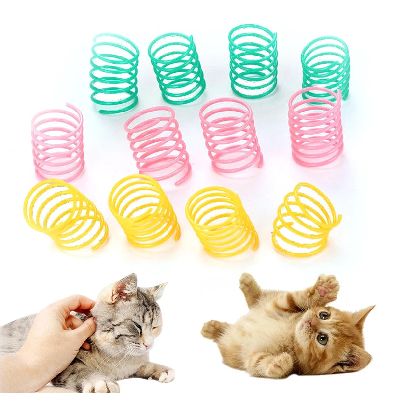 Spiral Cat Toy – Interactive Colorful Spring Toy for Cats