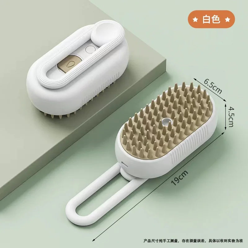 Cat Steam Brush – Electric Grooming, Massage & Deshedding Tool