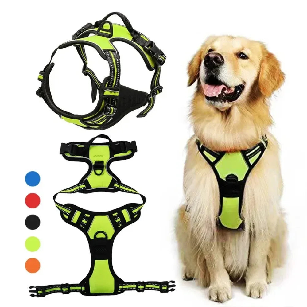 Reflective Dog Harness – Adjustable Breathable Vest for Dogs