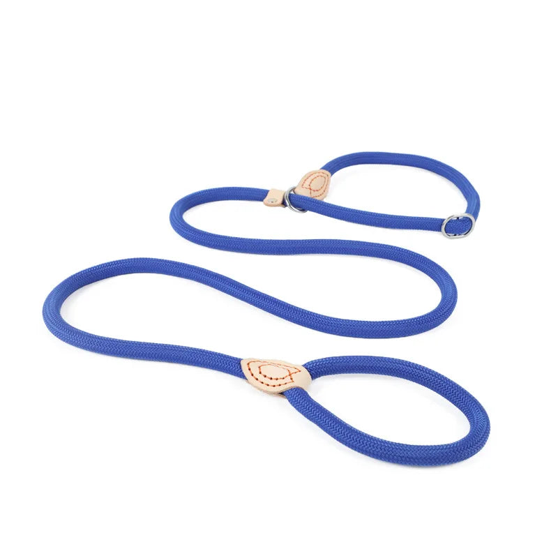 Slip Lead Dog Leash – Adjustable Braided Rope for Large Dogs