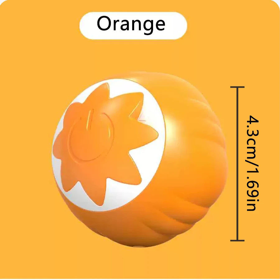 Automatic Interactive Cat Toy Ball – USB Rechargeable Rolling Toy
