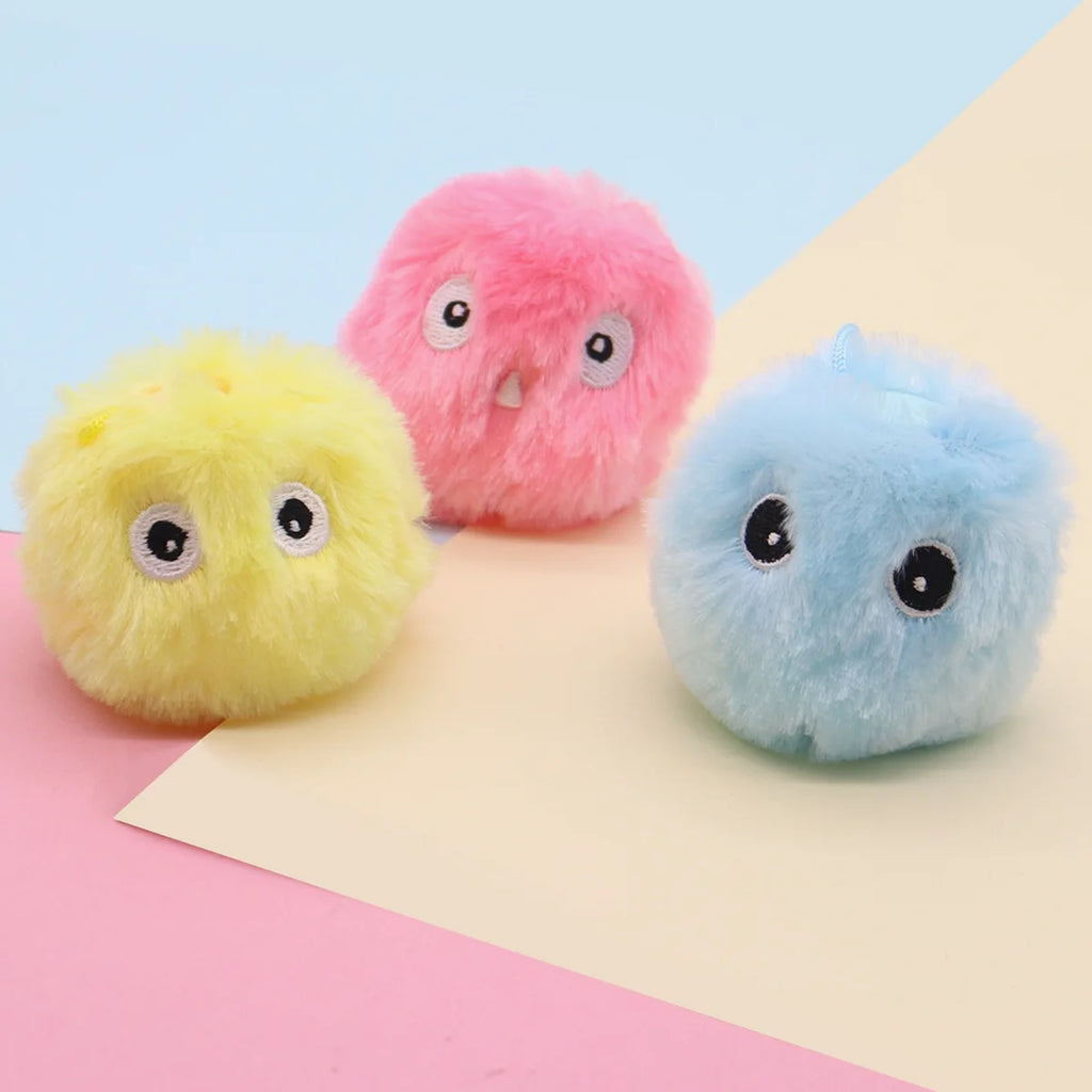 Interactive Cat Ball Toy – Plush Animal Sound Toy