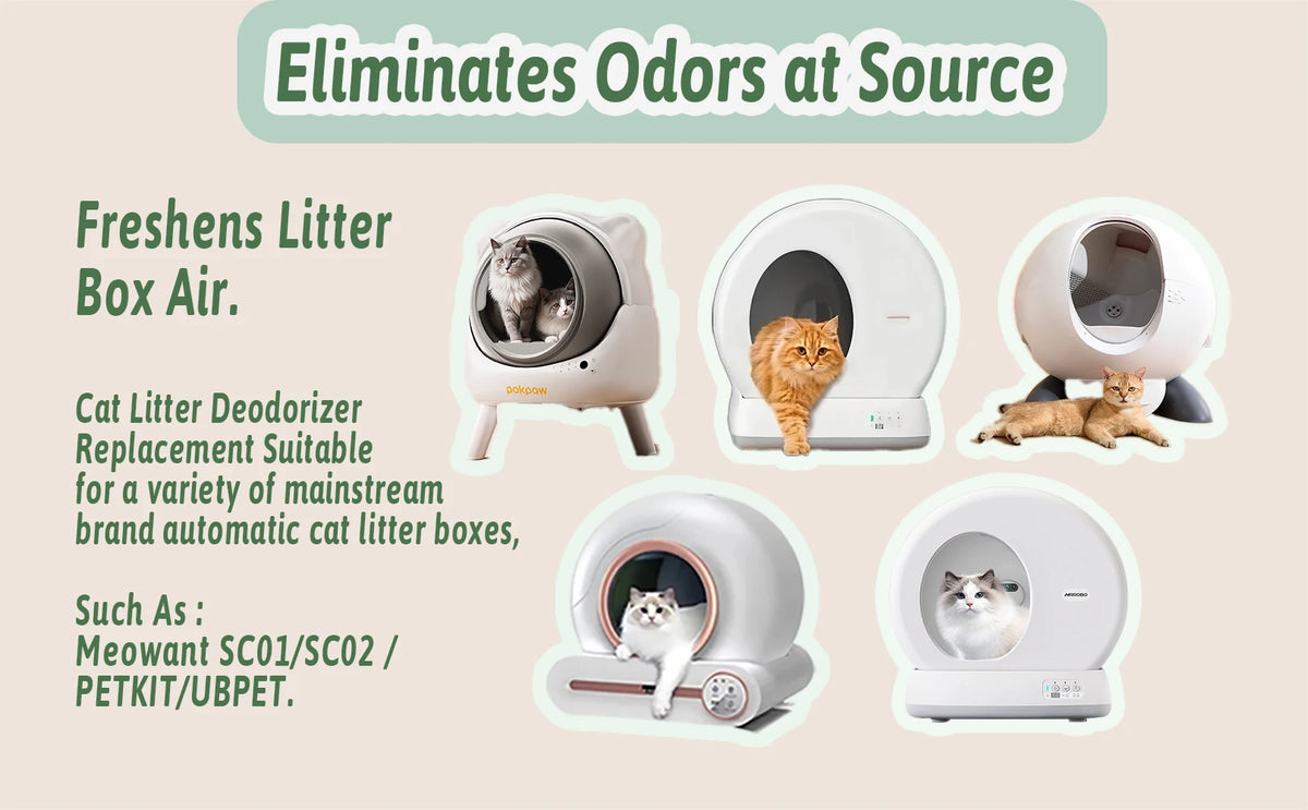 Cat Litter Deodorizer Replacement – Self-Cleaning Litter Box Accessory