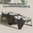 Stainless Steel Cat Bowl – Anti-Tip Food & Water Bowl for Pets