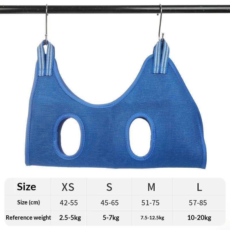 Pet Grooming Hammock – Adjustable Cat & Dog Nail Trimming Sling