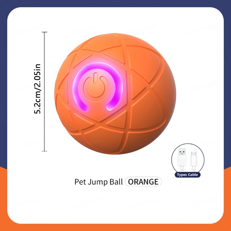 Interactive Dog Ball – USB Rechargeable Automatic Moving Toy