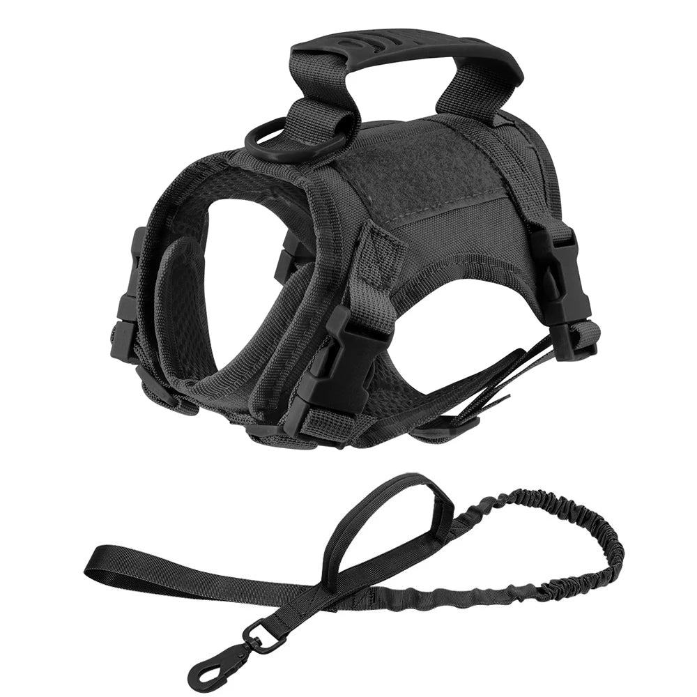 Tactical Cat Harness – Adjustable Soft Mesh Pet Vest