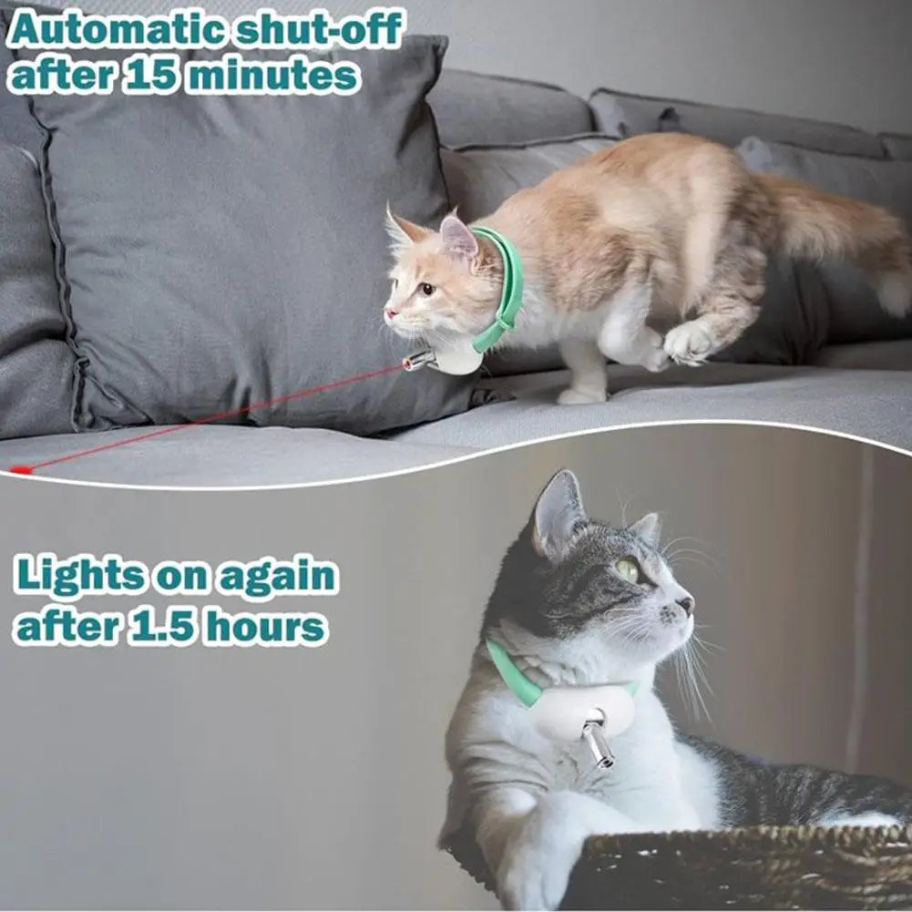 Rechargeable Cat Laser Toy – Automatic Interactive Collar