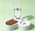 Automatic Pet Water Bowl – 500ml Dispenser with Food Bowl