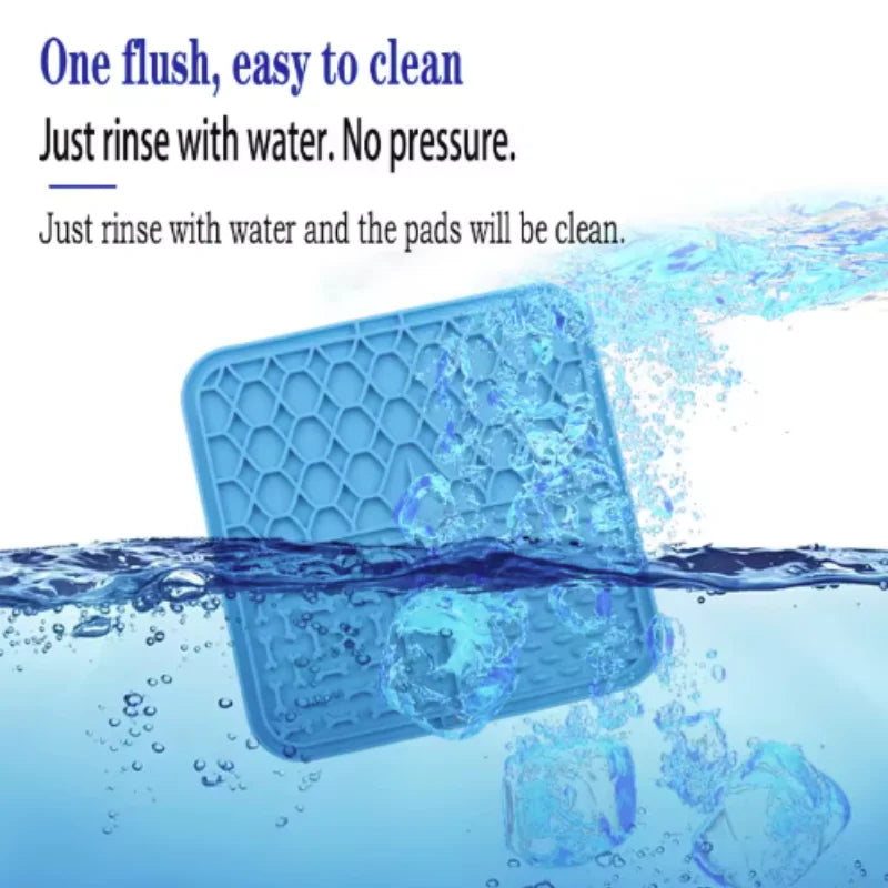 Silicone Lick Mat for Dogs – Slow Feeder & Bath Distraction Mat