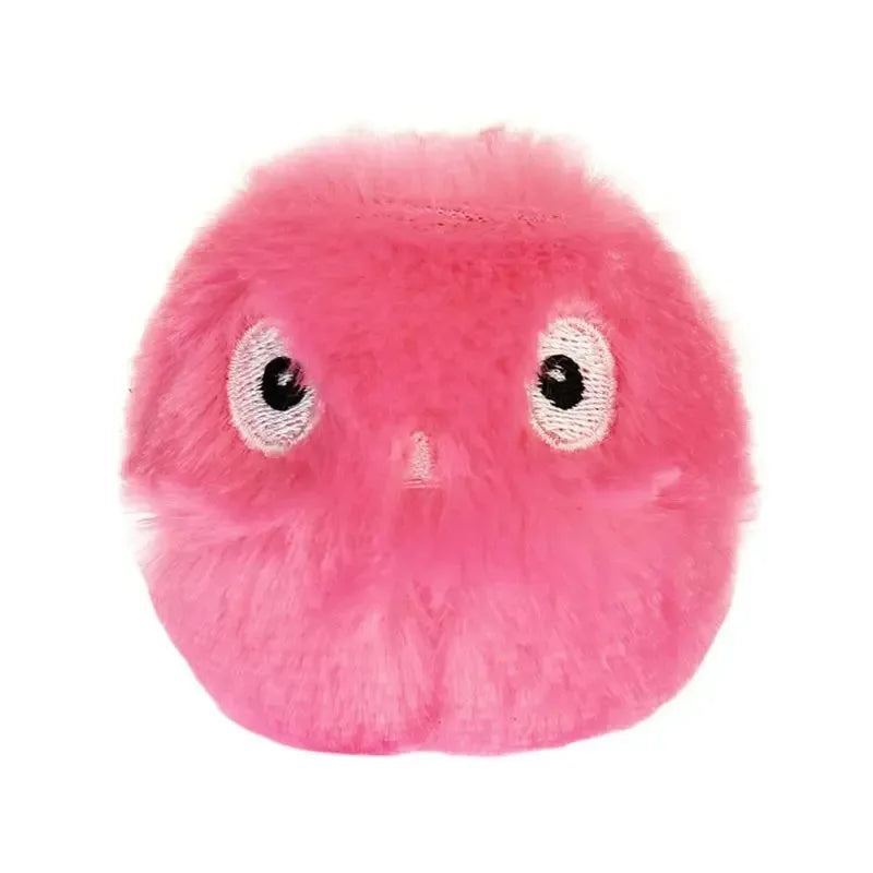 Interactive Cat Toy, Plush Sound Ball with Animal Sounds