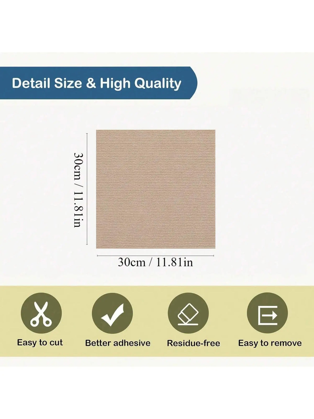 Cat Scratching Pad – Self-Adhesive Trimmable Mat for Furniture