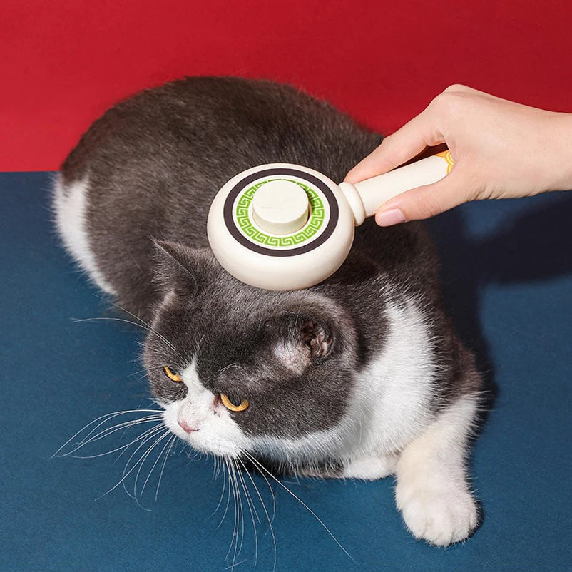 Cat Hair Removal Brush – Anti-Static Pet Grooming Comb
