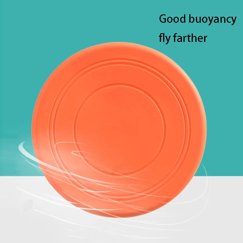 Flying Disc Dog Toy – Silicone Interactive Fetch Disc