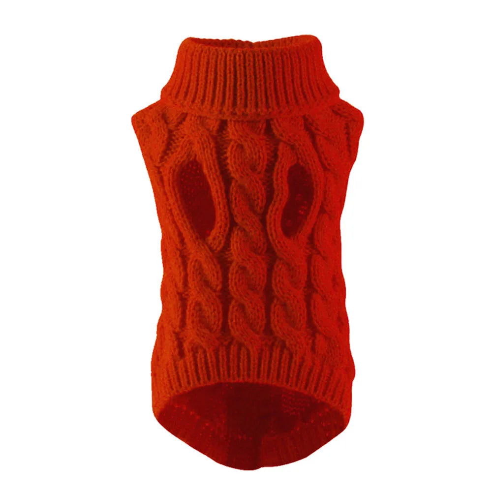 Dog Sweater for Small Dogs Warm Knit Winter Pet Clothing