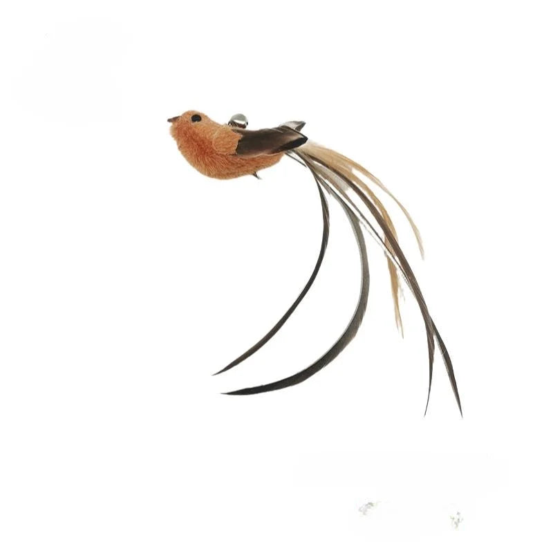Interactive Feather Cat Wand with Bell & Suction Cup