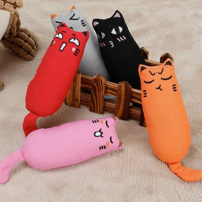 Catnip Cat Toy with Rustle Sound, Plush Toy for Kittens