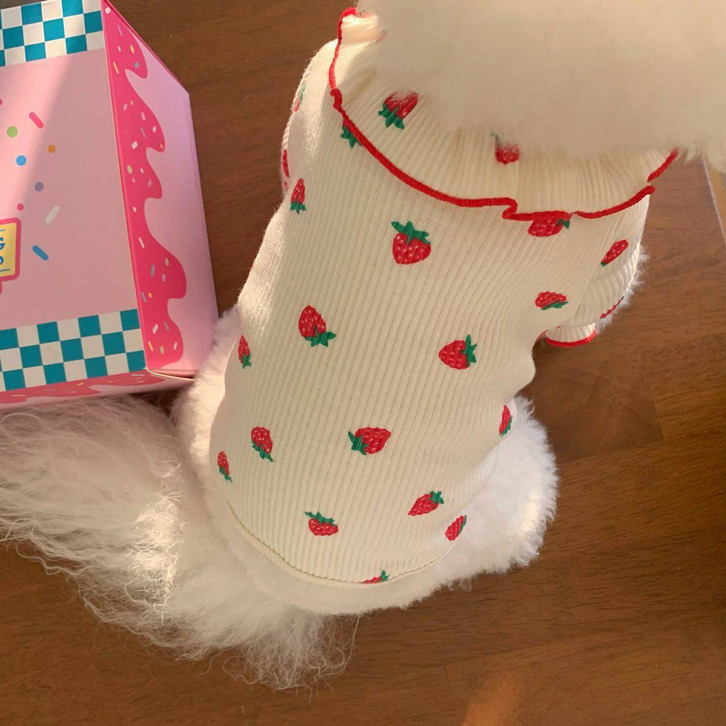 Small Dog Clothes – Breathable Summer Vest with Ruffled Collar