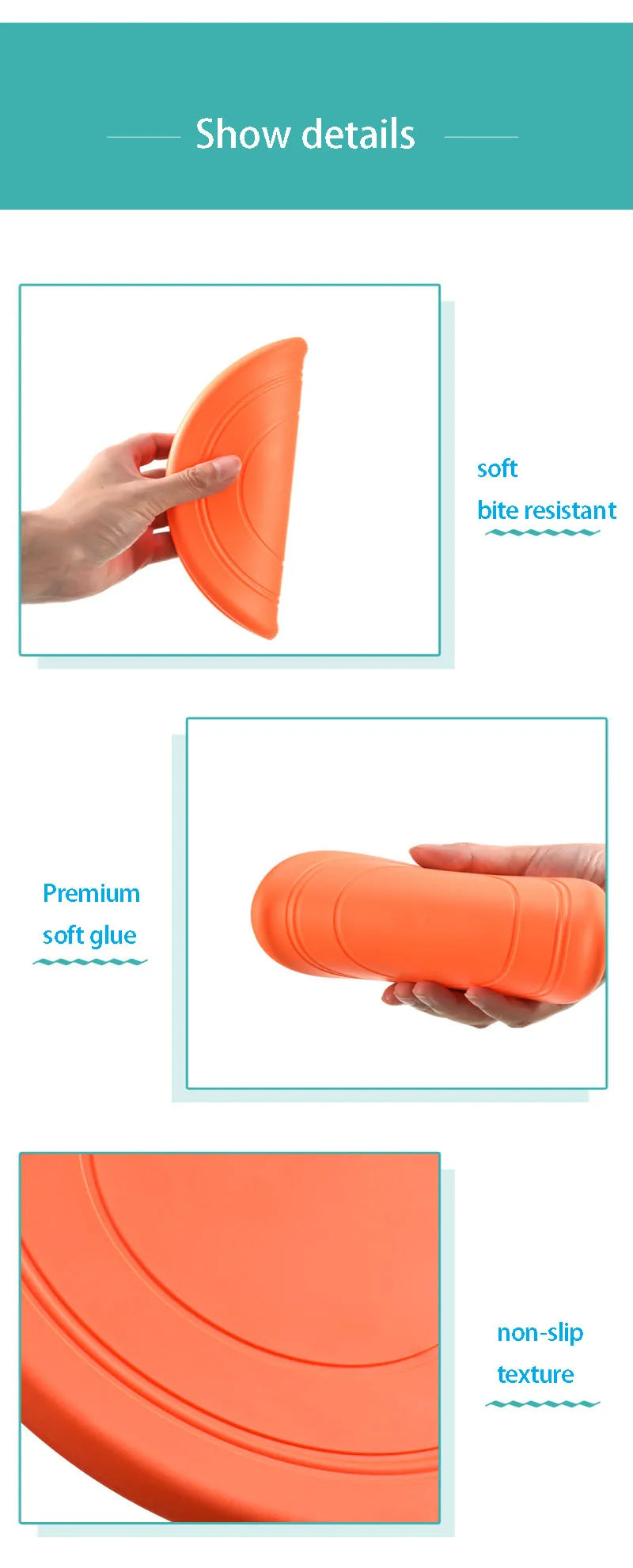 Flying Disc Dog Toy – Silicone Interactive Fetch Disc