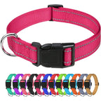 Reflective Dog Collar Adjustable Nylon Safety Collar for Small & Medium Dogs