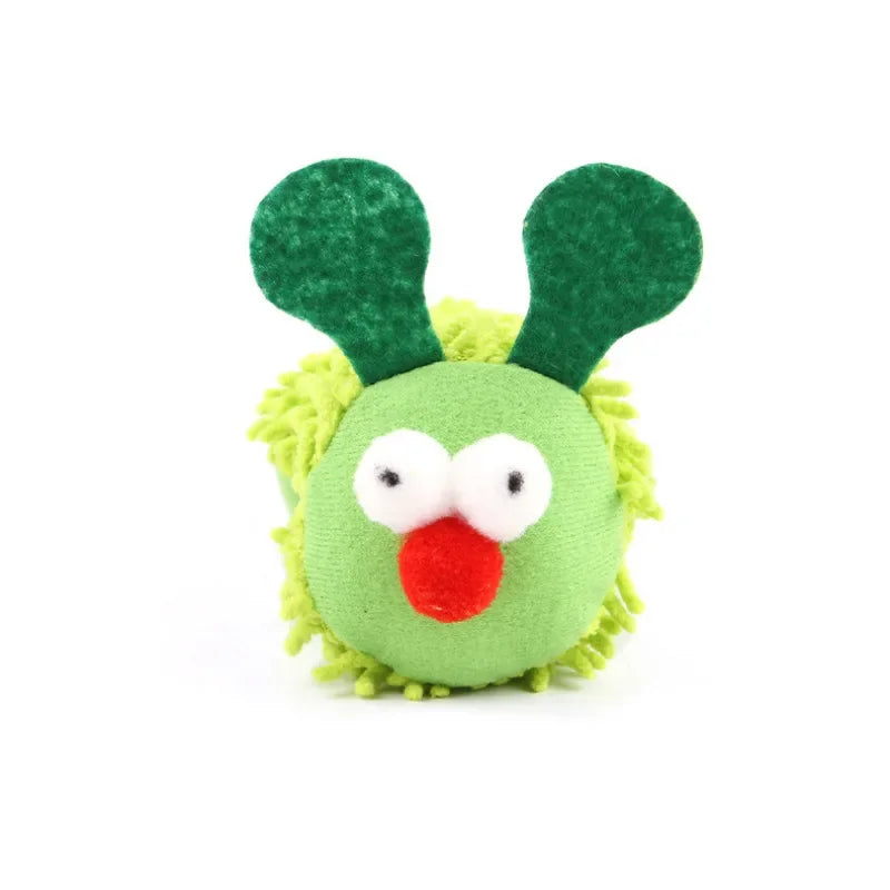 Cat Chew Toy – Catnip Silvervine Caterpillar Dental Toy for Kittens