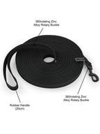 Long Dog Leash Training Lead 1.5M to 15M Lightweight Fiber