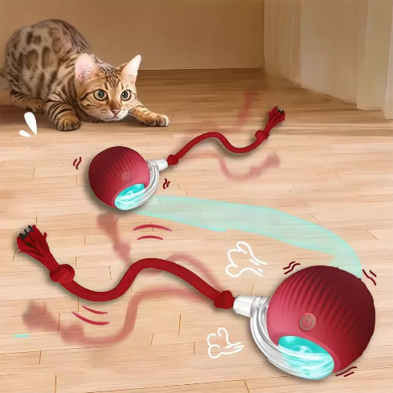 Automatic Cat Ball Toy – Rechargeable Rolling Interactive Toy