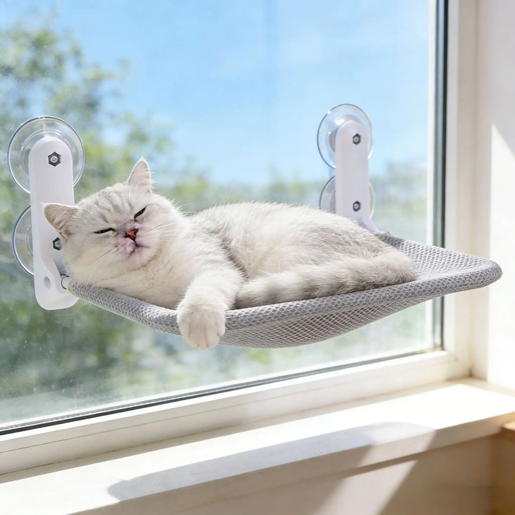 Cat Window Hammock – Foldable Suction Cup Hanging Cat Bed